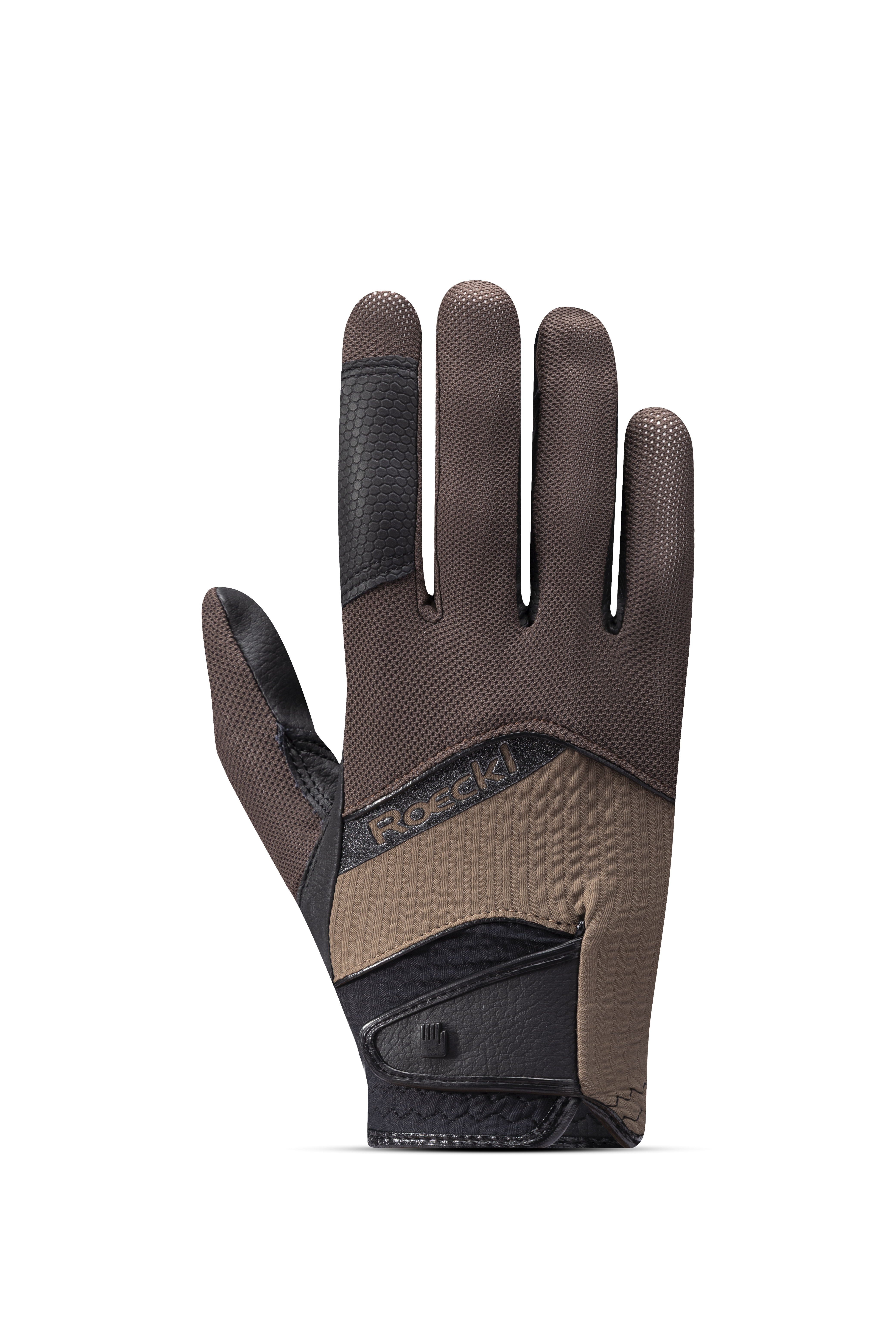 Roeckl Sports Rękawiczki jeździeckie MILLERO 01-310027 Dark Mocha/Choco Milk